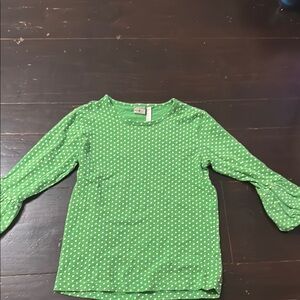 Matilda Jane Green Polka Dot Shirt Girls size 8